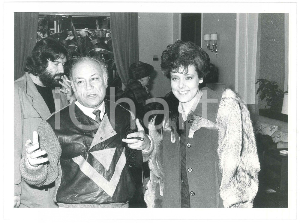 Fotografia d epoca originale 1985 FESTIVAL DI SANREMO Claudio VILLA Cinzia CORRADO Foto 24x18 cm 1
