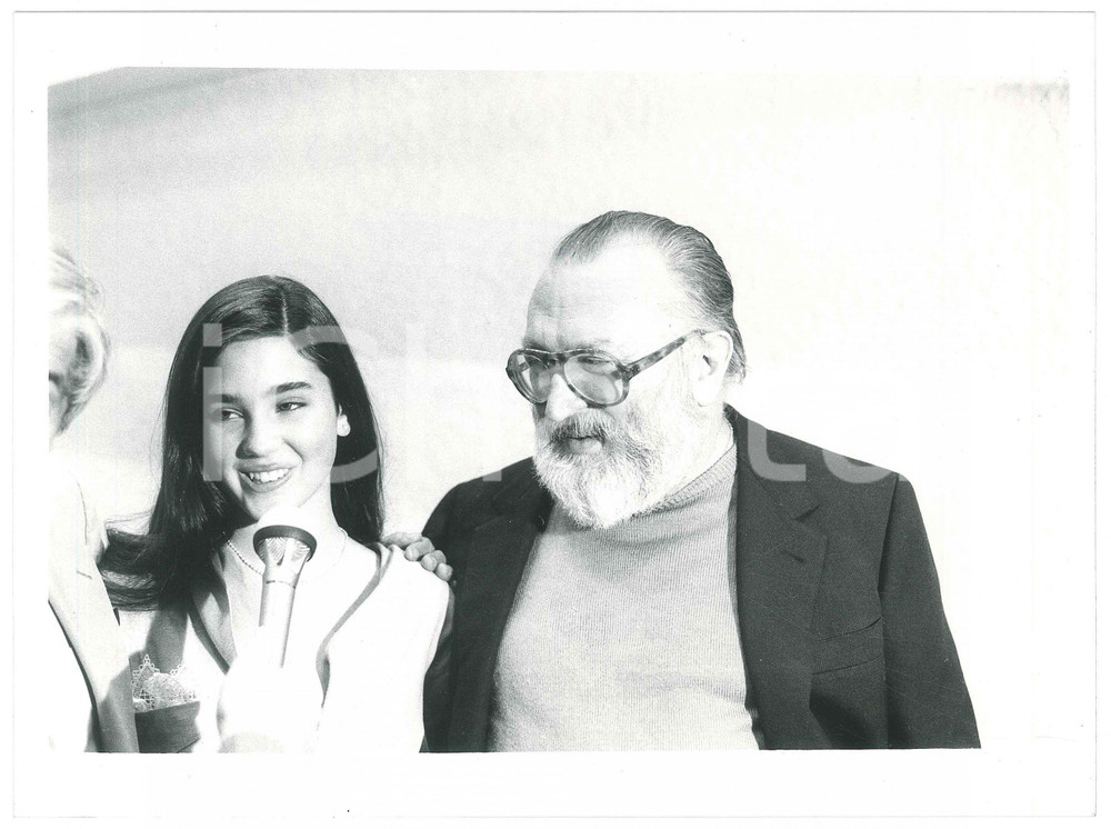 Fotografia d epoca originale 1985 ca ITALIA  CINEMA Sergio LEONE Jennifer CONNELLY Foto 24x18 cm 1