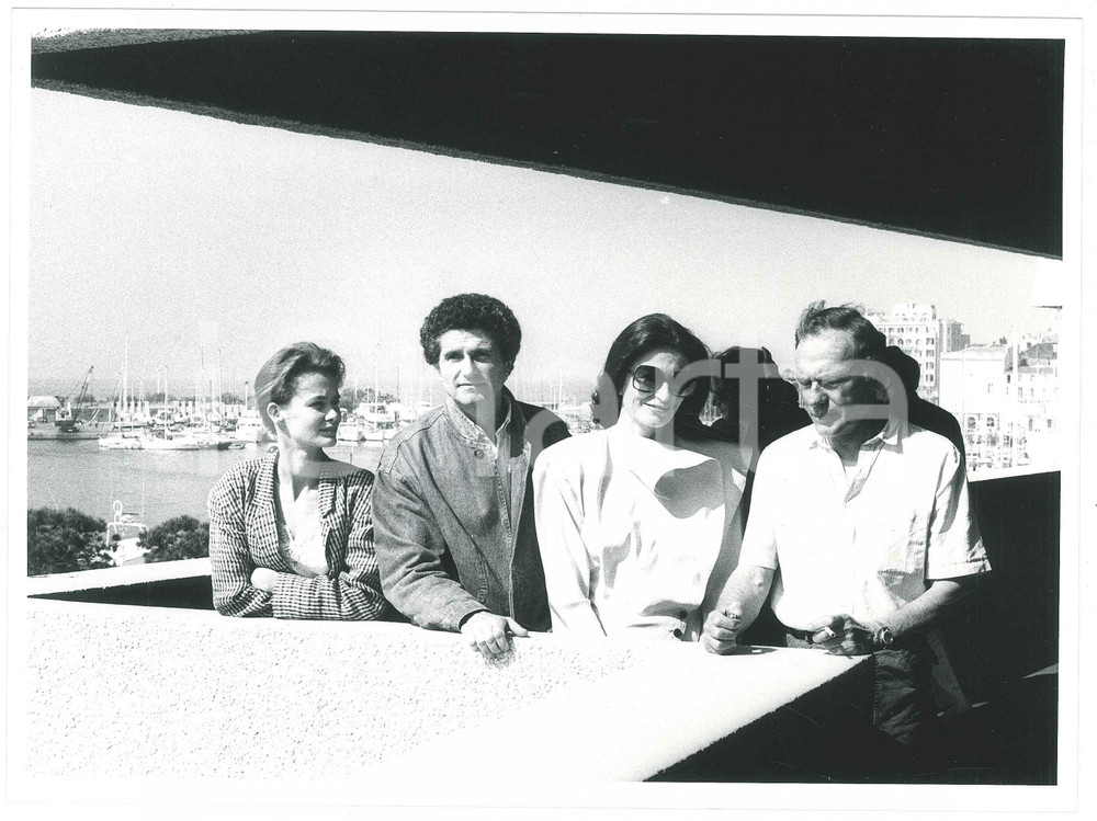 Fotografia d epoca originale 1986 FESTIVAL DI CANNES JeanLouis TRINTIGNANT Claude LELOUCH Anouk AIMÃ‰E Foto 1