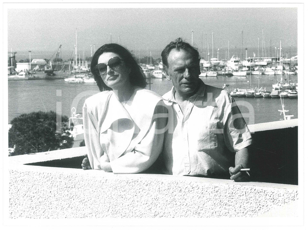 Fotografia d epoca originale 1986 FESTIVAL DI CANNES Anouk AIMEE JeanLouis TRINTIGNANT Foto 24x18 cm 1