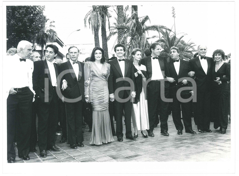 Fotografia d epoca originale 1986 FESTIVAL DI CANNES  Anouk AIMEE JeanLouis TRINTIGNANT Claude LELOUCH 2 1