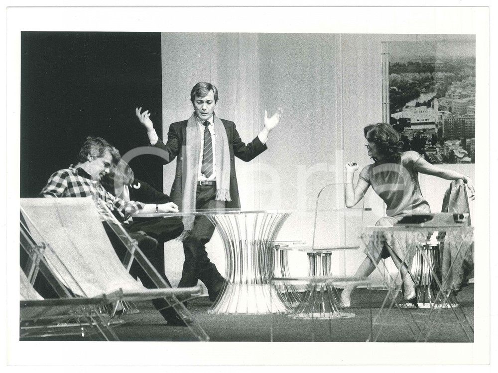 Fotografia d epoca originale 1984 SANREMO Teatro dell Opera  Florinda BOLKAN Remo GIRONE Michele PLACIDO 1