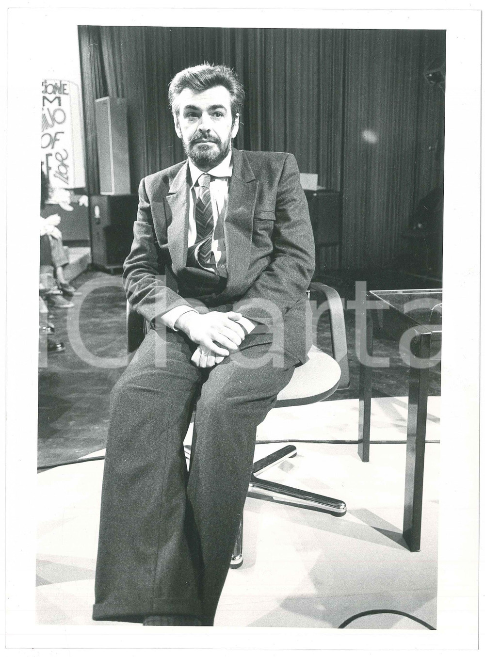 Fotografia d epoca originale 1985 ca DEMOCRAZIA CRISTIANA  Giovanni GORIA Politico DC  Foto 18x24 cm 3 1