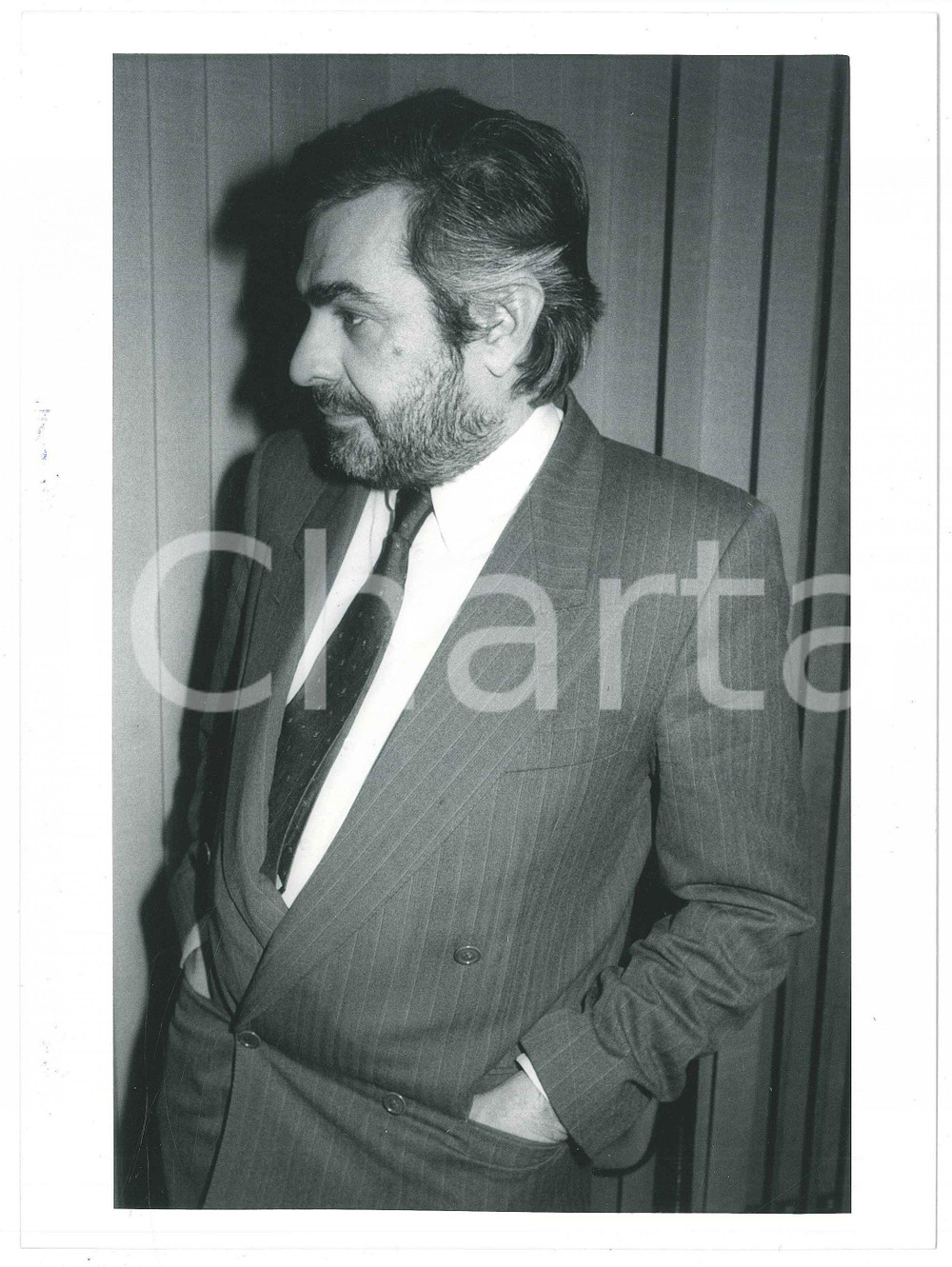 Fotografia d epoca originale 1985 ca DEMOCRAZIA CRISTIANA  Giovanni GORIA Politico DC  Foto 18x24 cm 2 1
