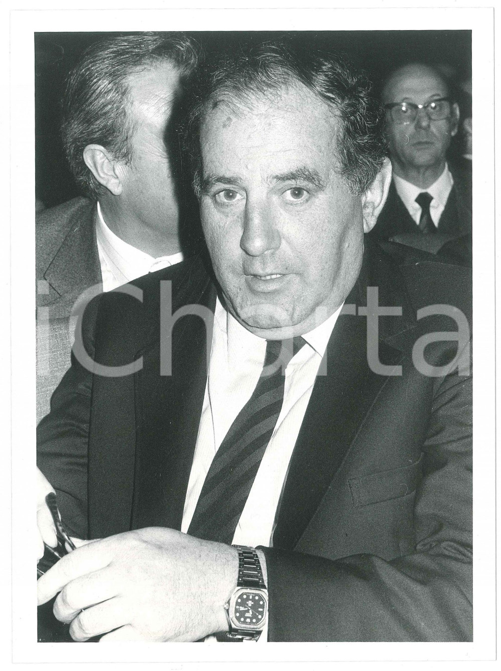 Fotografia d epoca originale 1985 ca ITALIA Carlo PERETTI Amministratore delegato HONEYWELL Foto 18x24 cm 1 1