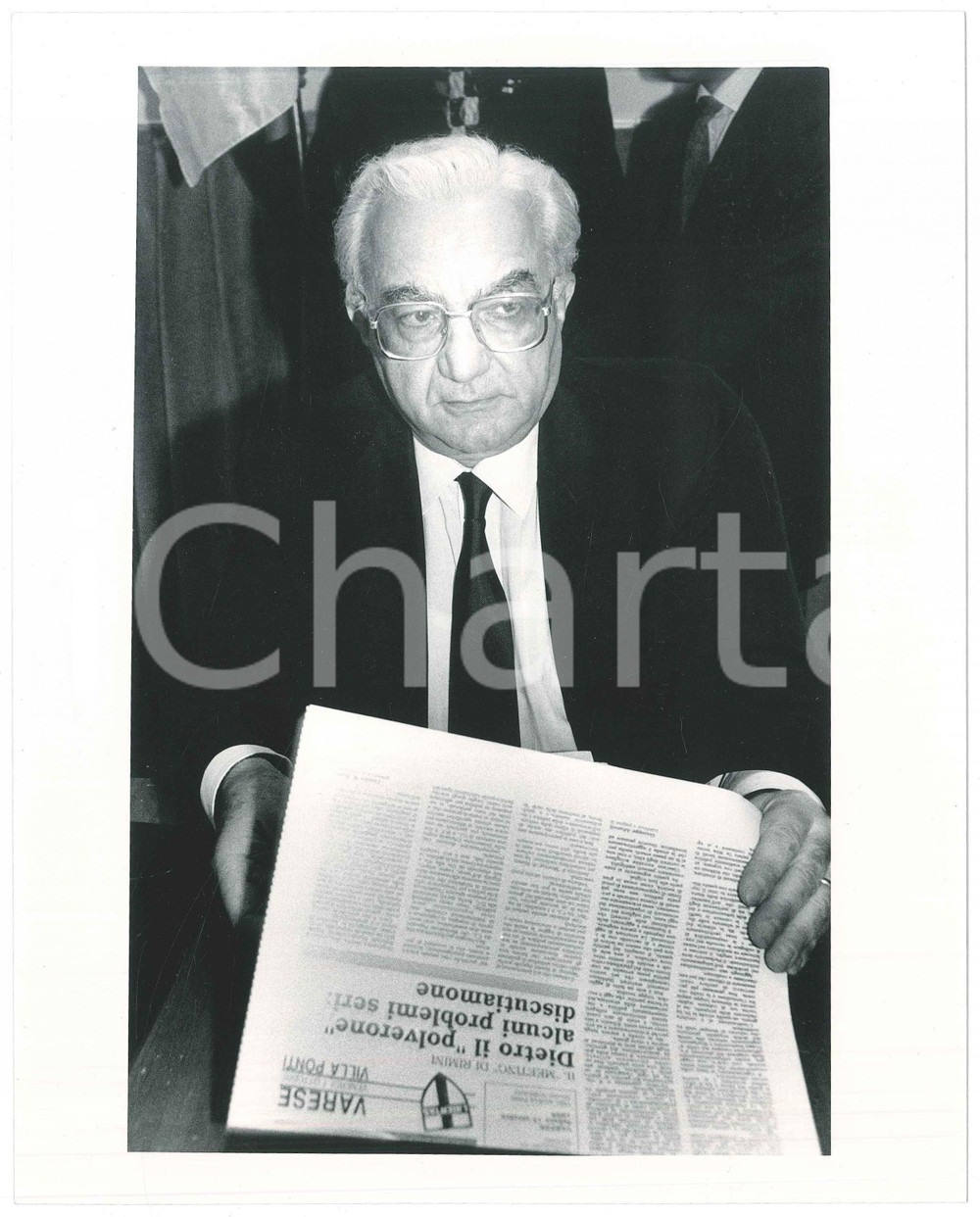Fotografia d epoca originale 1985 ca PARTITO SOCIALISTA ITALIANO Antonio RUBERTI Politico PSI Foto 25x20 6 1
