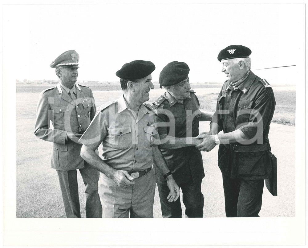 Fotografia d epoca originale 1990 ca ESERCITO ITALIANO Raffaele SIMONE Pietro MURARO Vittorio BERNARD  Foto 1