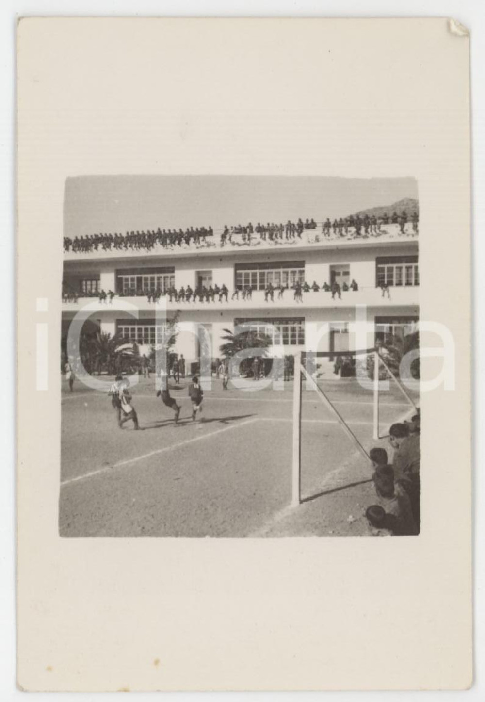Materiale pubblicitario d’epoca 1940 ca ITALIA  ESERCITO Partita di calcio tra soldati  Foto 6x9 cm 1