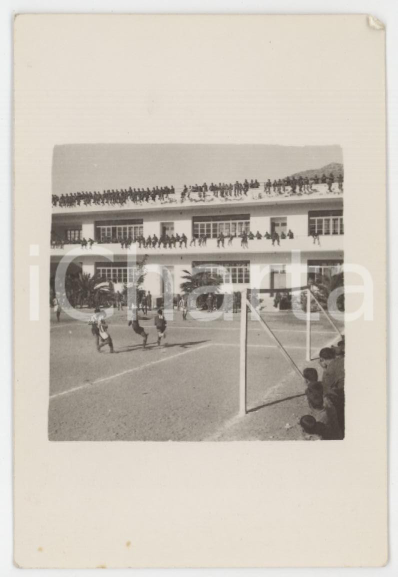 Materiale pubblicitario d’epoca 1940 ca ITALIA  ESERCITO Partita di calcio tra soldati  Foto 6x9 cm 1