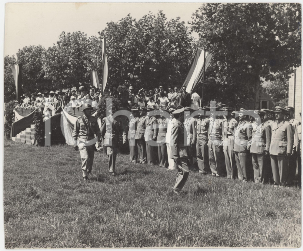 Fotografia d epoca originale 1955 ca AREA DI PADOVA  ESERCITO ITALIANO Dimostrazione militare  Foto 22x18 1