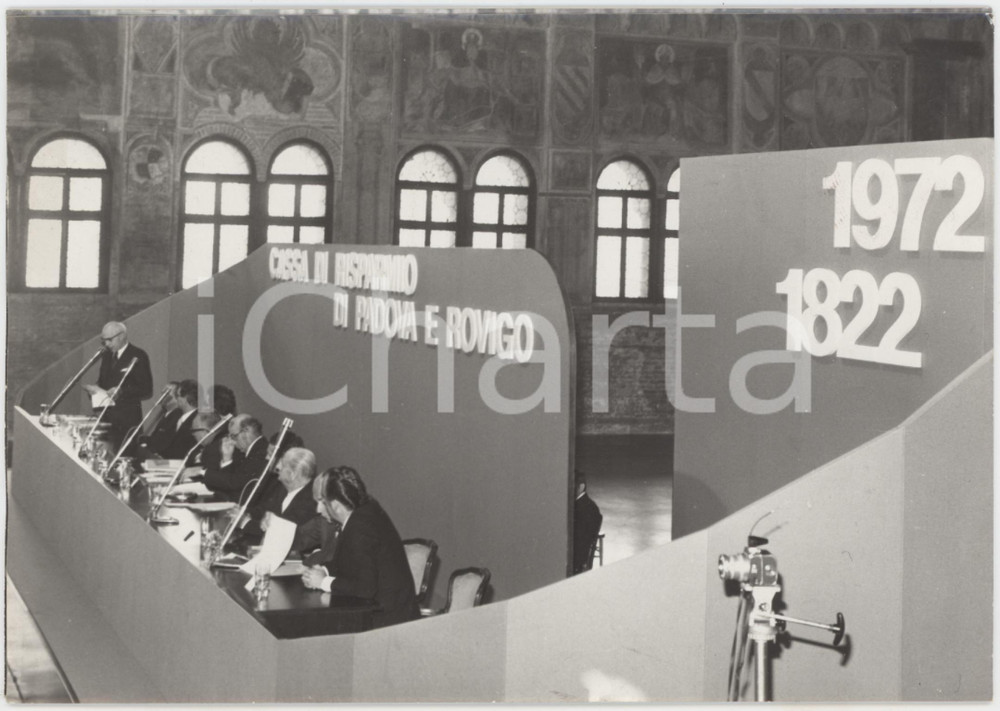 Fotografia d epoca originale 1972 CASSA DI RISPARMIO DI PADOVA E ROVIGO 150° Anniversario fondazione  Foto 1
