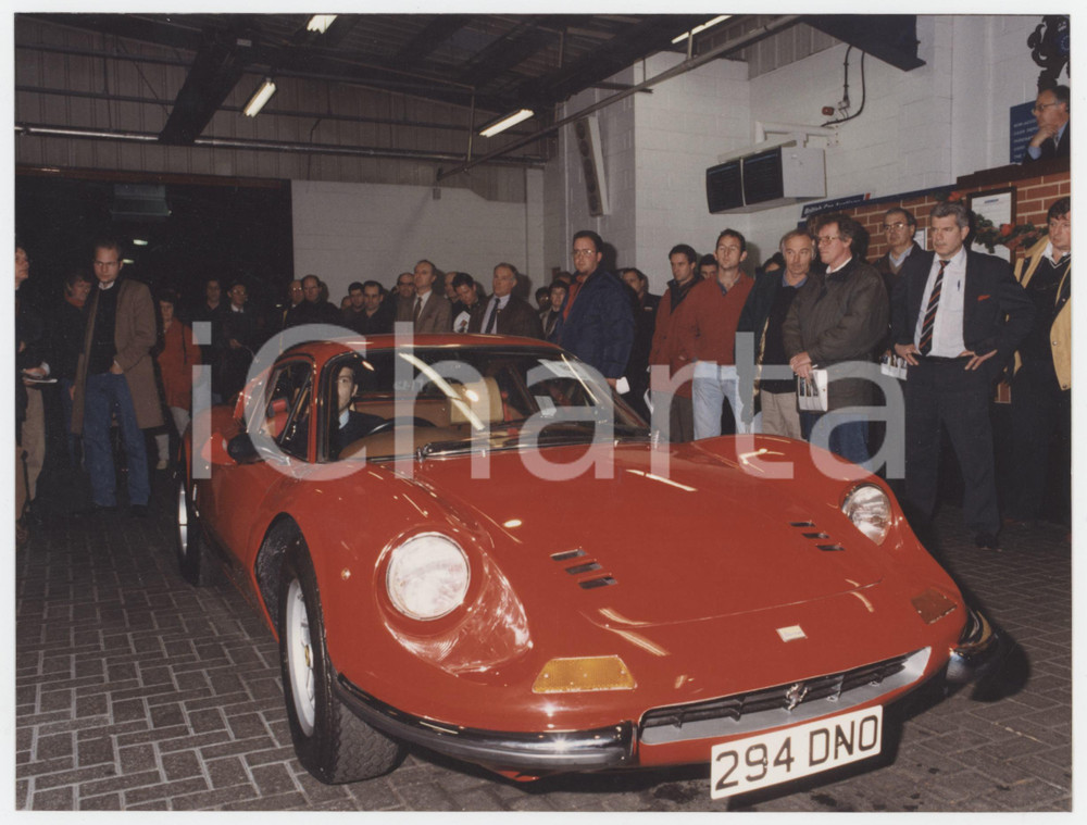 Fotografia d epoca originale 1995 ca BRITISH CAR AUCTIONS Ferrari Dino  Photo 20x15 cm 1
