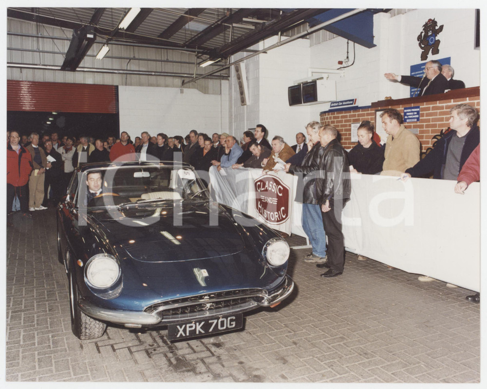 Fotografia d epoca originale 1995 ca BLACKBUSHE UK Ferrari 365 GTC  BRITISH CAR AUCTIONS Photo 20x15 cm 1
