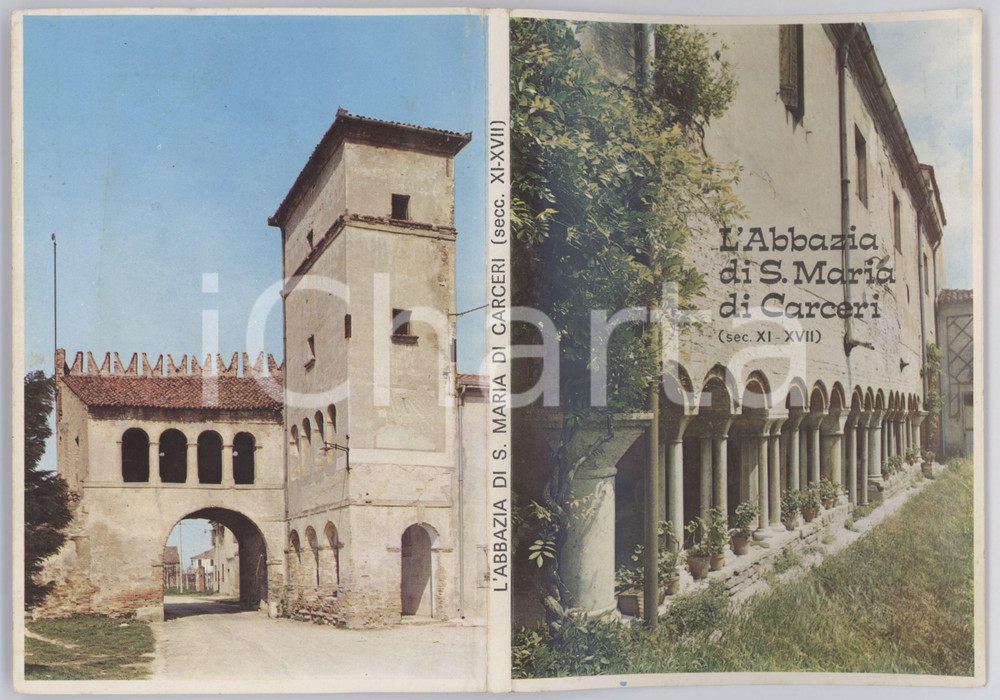 Libro, pubblicazione d epoca 1975 ca CARCERI PD L Abbazia di S. Maria di Carceri  Libretto illustrato 1