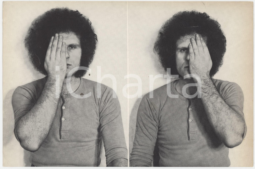 Oggetto da collezione cartaceo 1971 MILANO Galleria Toselli  Klaus RINKE Cartoncino pubblicitario 22x15 1