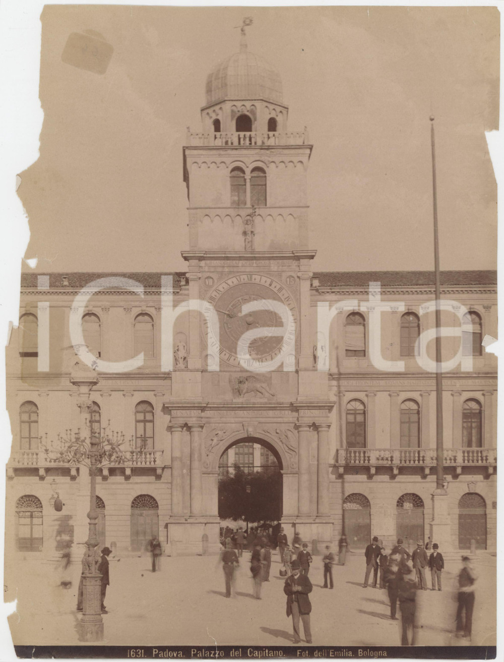 Fotografia d epoca originale 1900 ca PADOVA Palazzo del Capitano  Foto dell Emilia DANNEGGIATA 1