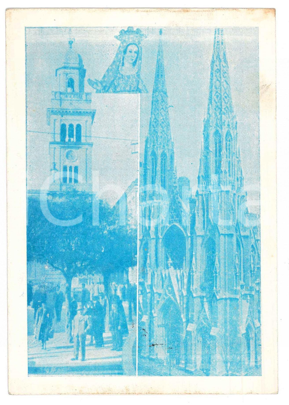 Autografo originale 1960 ca Autografo Giovanni ANSALDO su cartolina canzone Nicola LANZA 1