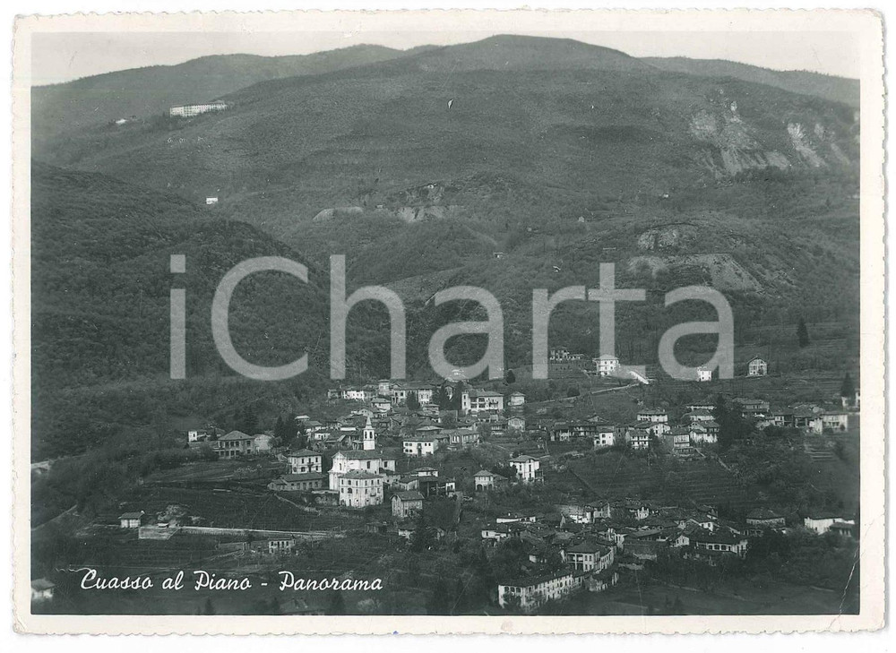 Cartolina originale da collezione 1954 CUASSO AL MONTE Frazione di CUASSO AL PIANO Panorama  Cartolina FG VG 1