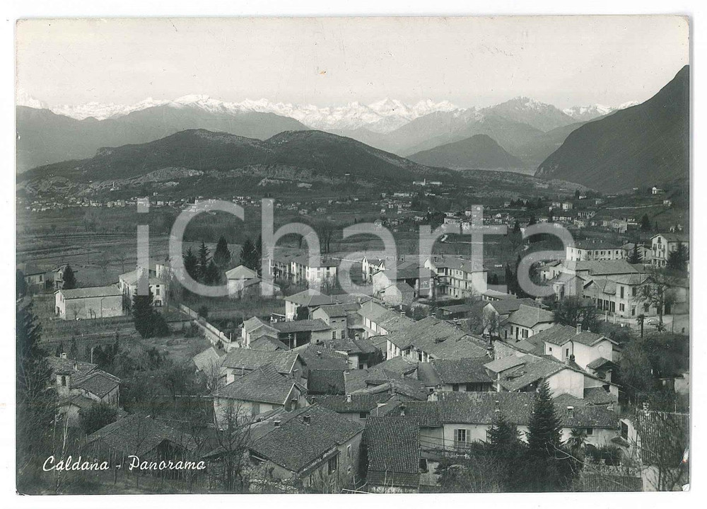 Cartolina originale da collezione 1961 COCQUIO TREVISAGO Frazione di CALDANA Panorama  Cartolina FG VG 1