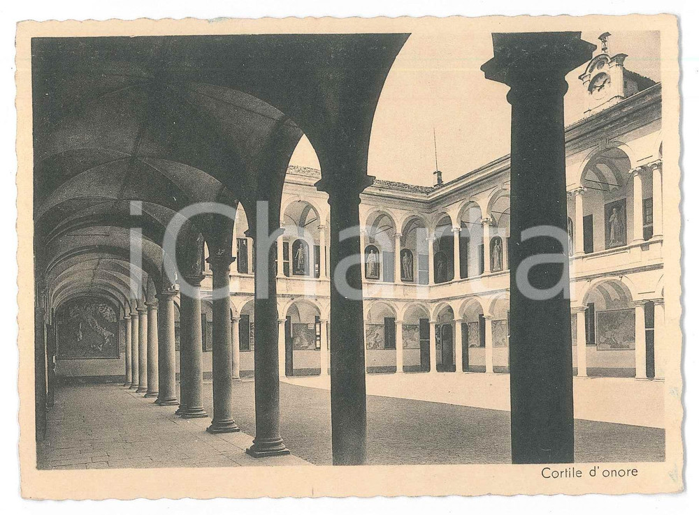 Cartolina originale da collezione 1935 ca GORLA MINORE Regio Collegio Rotondi  Cortile d onore  Cartolina FG NV 1