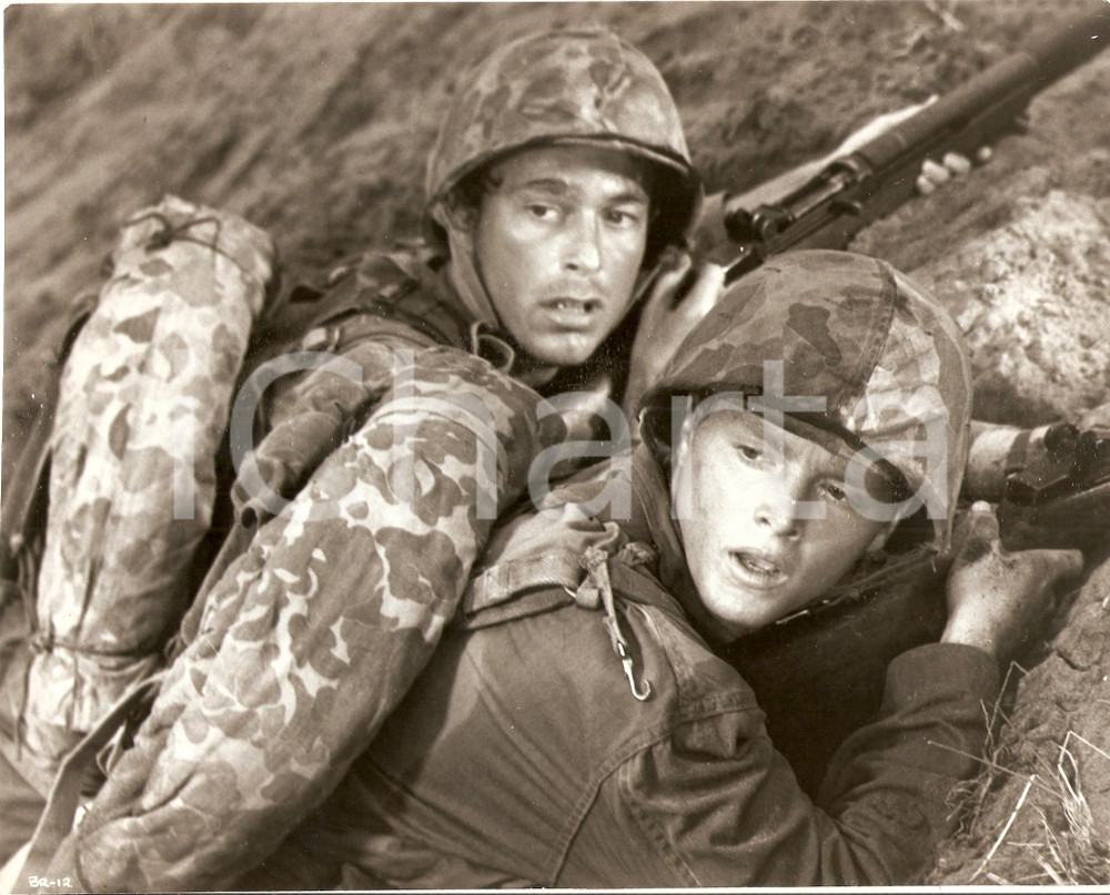 Fotografia d epoca originale 1969 BRIDGE AT REMAGEN Movie by John GUILLERMIN Soldiers under attack Photo 1