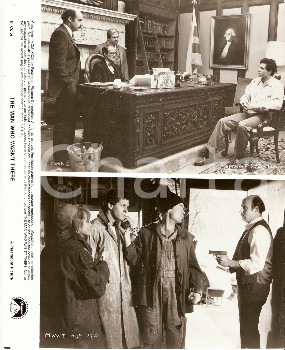 Fotografia d epoca originale 1983 THE MAN WHO WASN T THERE Steve GUTTENBERG Jeffrey TAMBOR Art HINDLE Photo 1