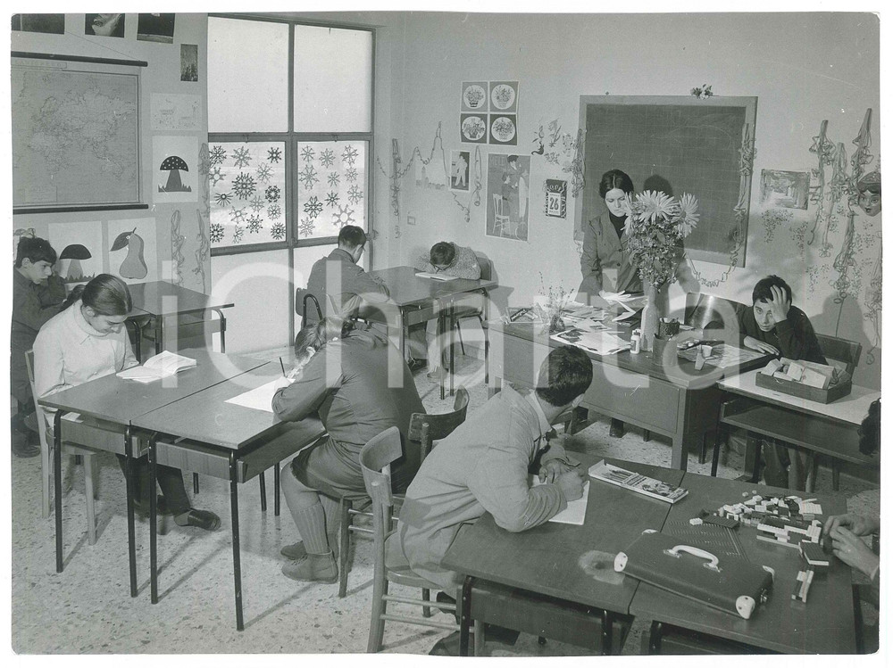Fotografia d epoca originale 1967 TORINO Via A. Doria  Centro di lavoro per subnormali psichici  Foto 16 1