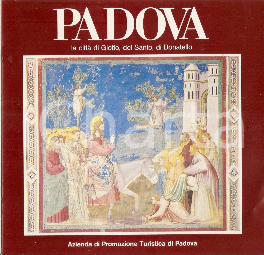 Materiale pubblicitario d’epoca 1990 ca PADOVA Città  di GIOTTO Opuscolo Azienda Promozione Turistica 21x20 cm 1