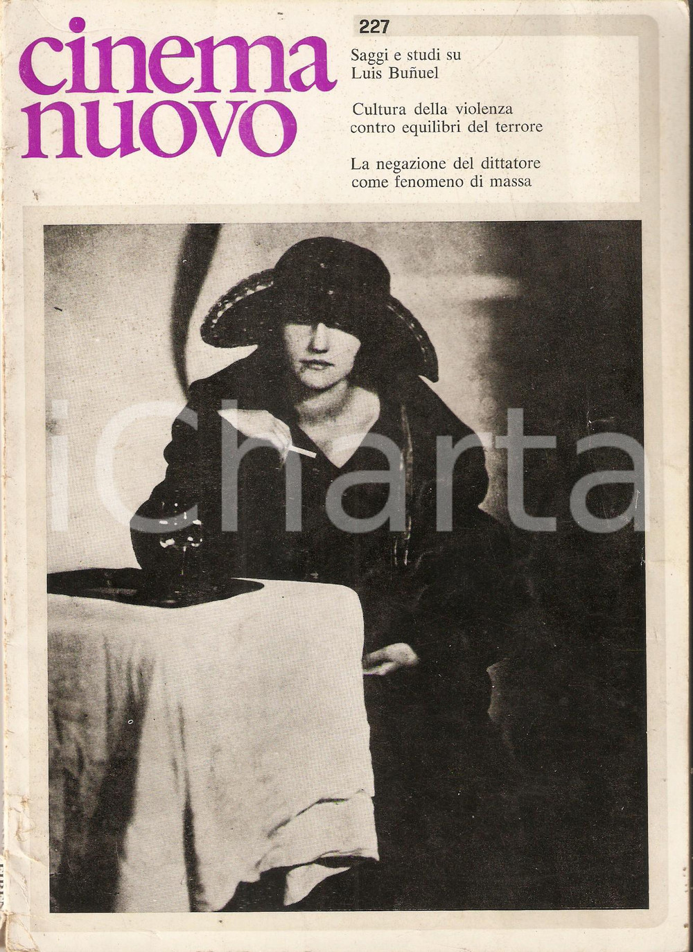 Giornale, rivista storica 1974 CINEMA NUOVO 227 Saggi e studi su Luis BUNUEL Rivista 17x24 cm 1