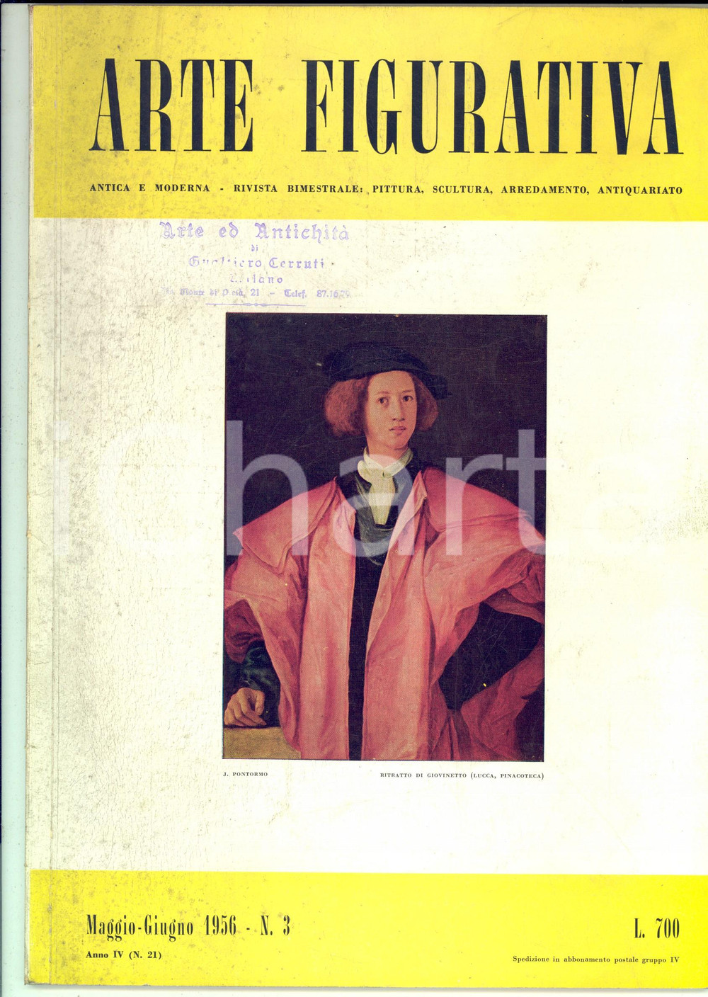 Giornale, rivista storica 1956 ARTE FIGURATIVA Mostra di Gaudenzio FERRARI  Paesaggi Carlo CARRA  nÂ° 3 1