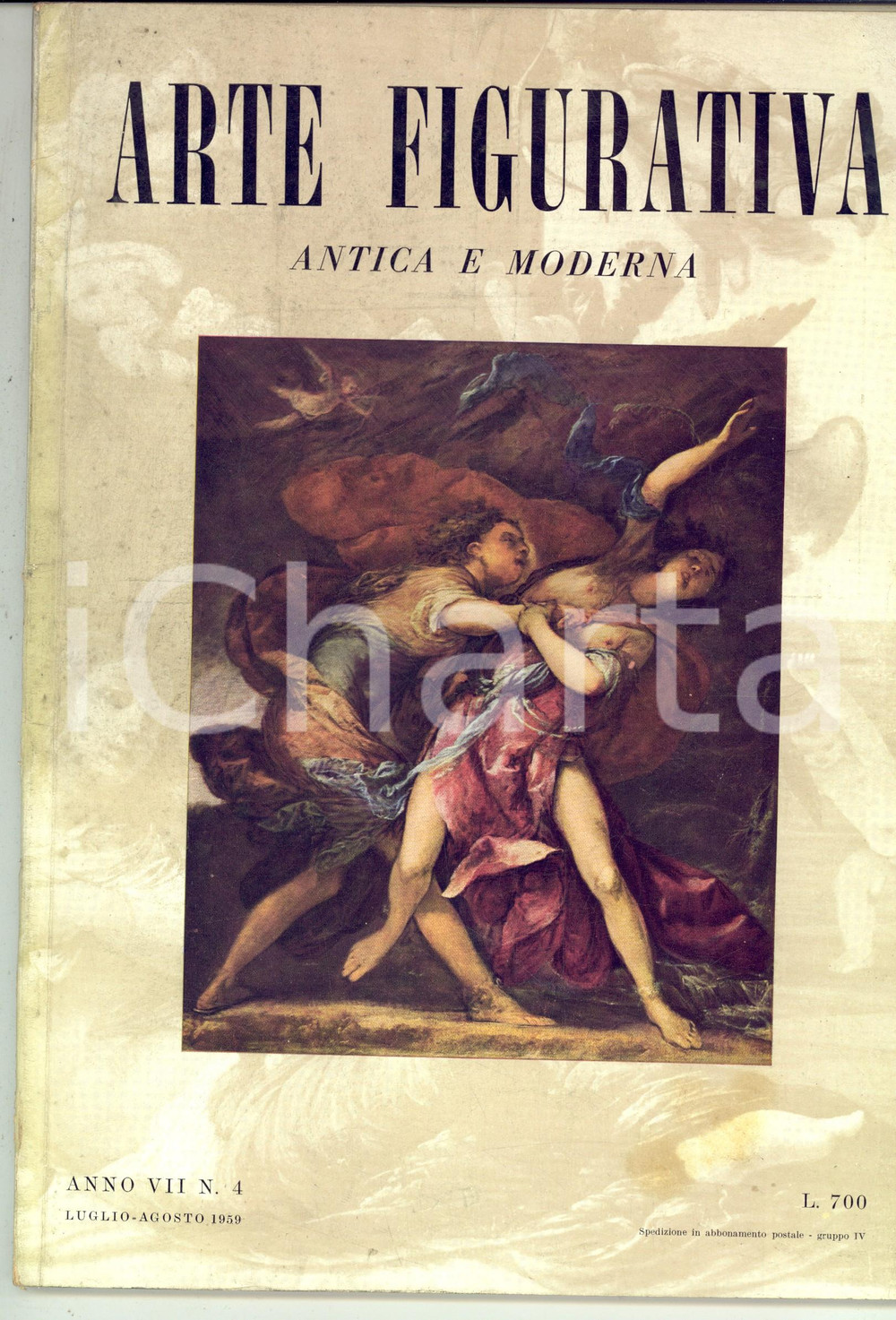 Giornale, rivista storica 1959 ARTE FIGURATIVA Mostra mercato dell antiquariato a Firenze Rivista nÂ° 4 1