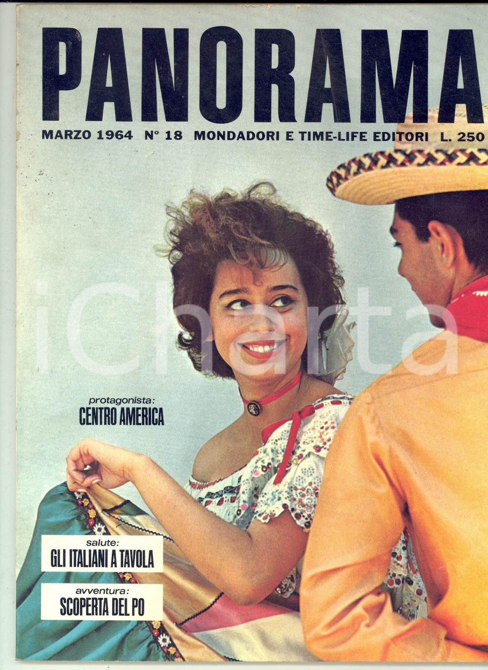 Giornale, rivista storica 1964 PANORAMA Italiani a tavola  Hitler e l encefalite epidemica Rivista n° 18 1