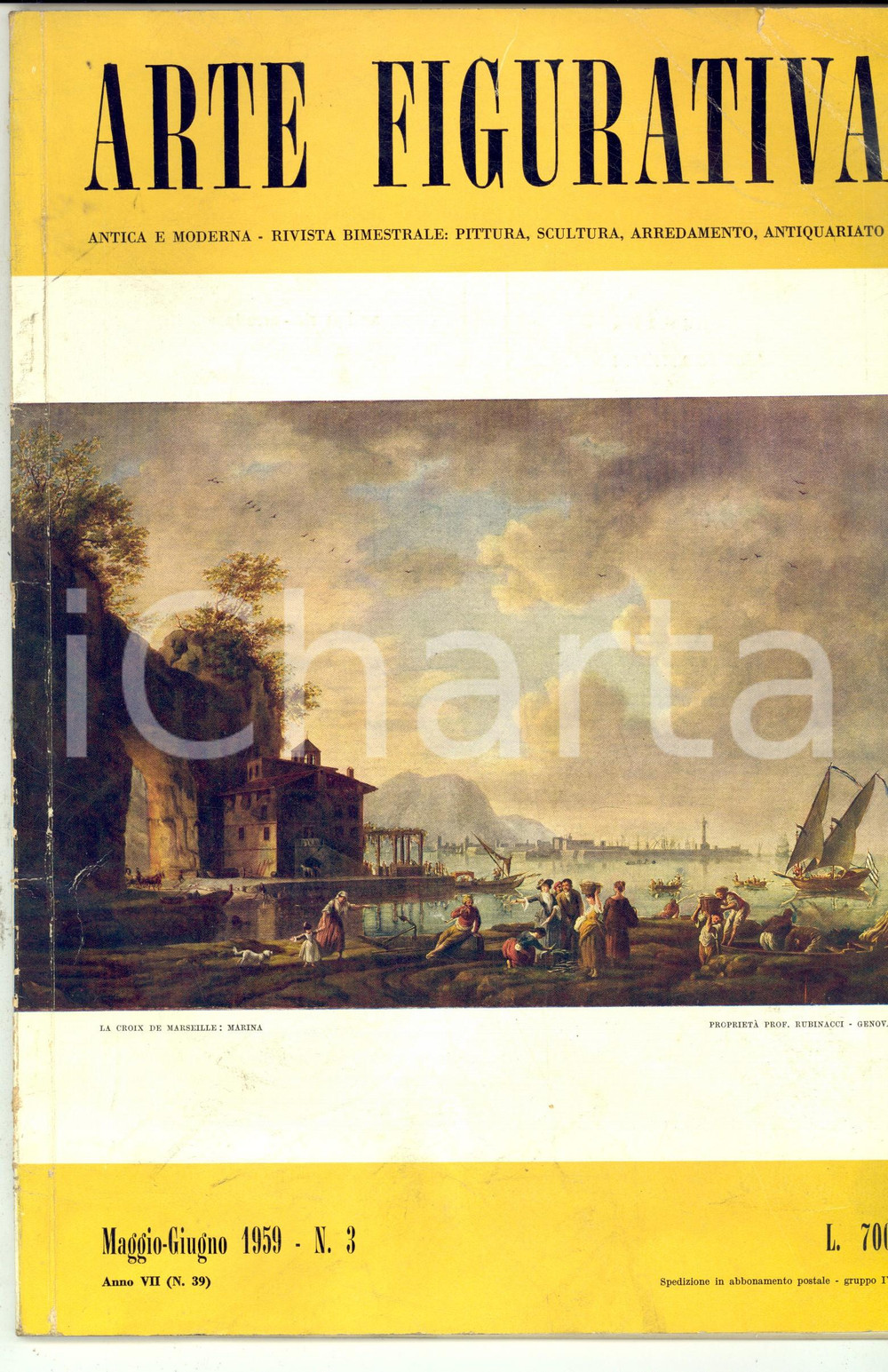 Giornale, rivista storica 1959 ARTE FIGURATIVA Formelle inedite di Andrea FANTONI Rivista n.3 1