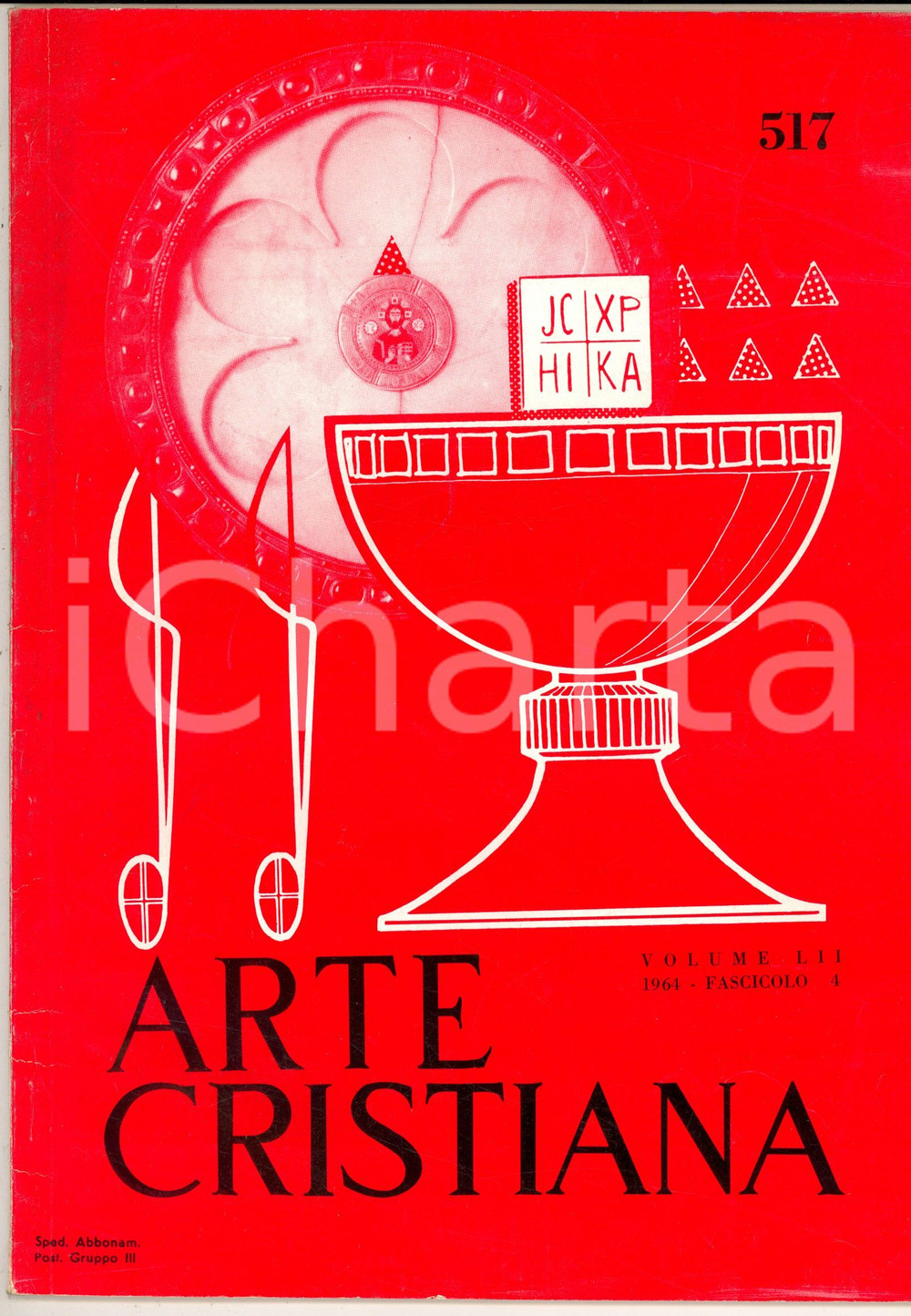 Giornale, rivista storica 1964 ARTE CRISTIANA Riti della Comunione in Oriente e Occidente Rivista nÂ° 4 1