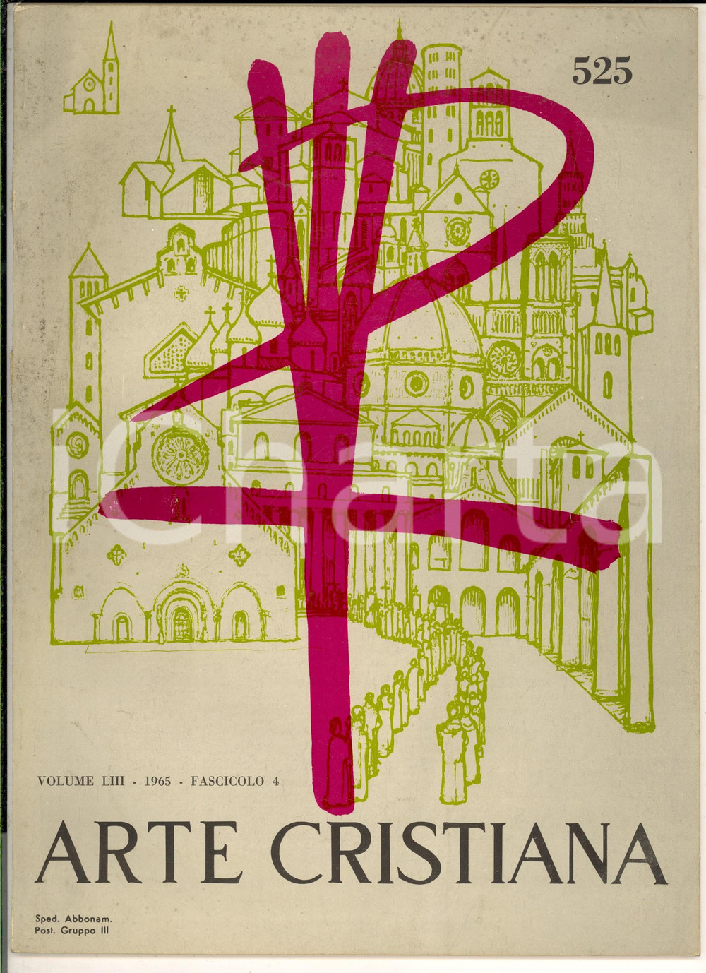 Giornale, rivista storica 1965 ARTE CRISTIANA Chiesa del CARMINE a Padova  Paliotti medievali nÂ°4 1