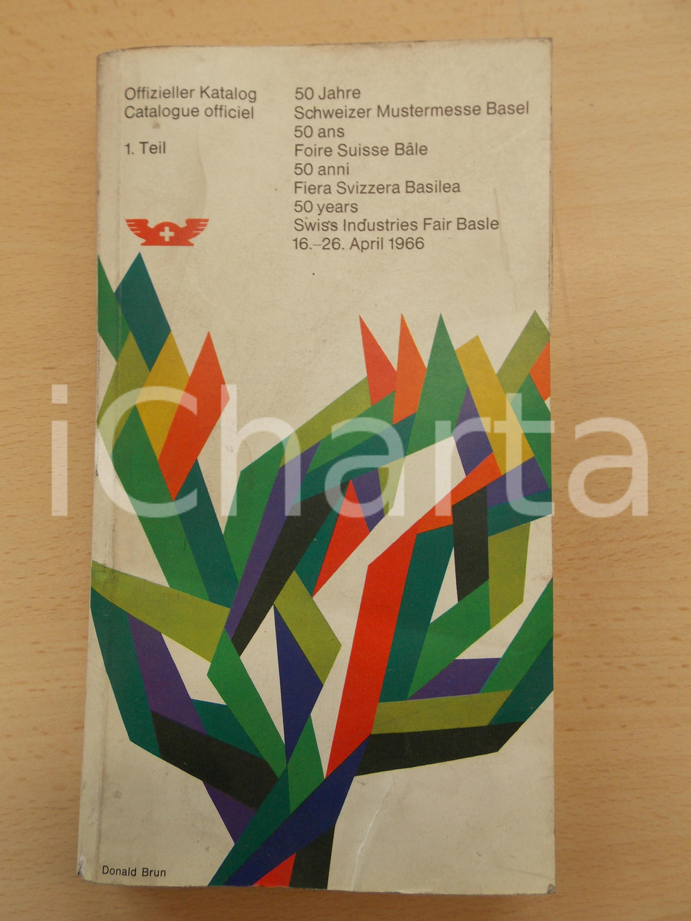 Materiale pubblicitario d’epoca 1966 BASILEA Fiera Industriale SVIZZERA 50 anni  Catalogo ufficiale ILLUSTRATO 1