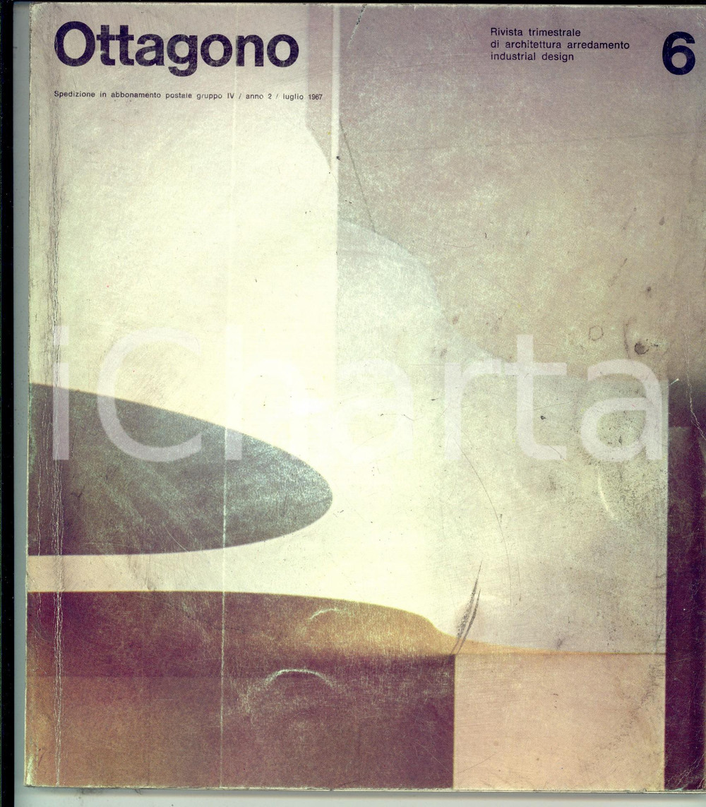 Giornale, rivista storica 1967 OTTAGONO Allestimenti Ferdinando ROSSI  Inge KLINGENBERG  Rivista nÂ°6 1