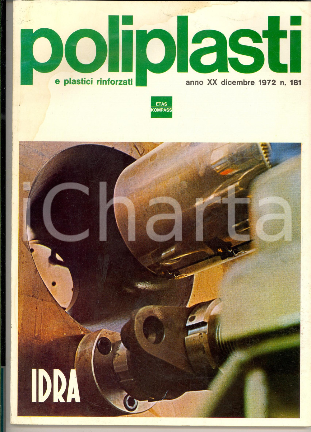 Giornale, rivista storica 1972 POLIPLASTI Il trasformatore  Plastici rinforzati Rivista nÂ° 181 1