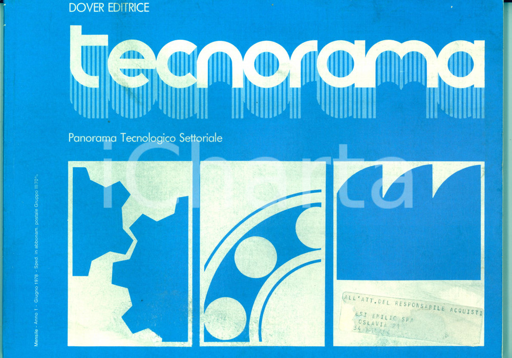 Materiale pubblicitario d’epoca 1978 TECNORAMA Macchine utensili  Robot industriali  Rivista ILLUSTRATA n° 6 1