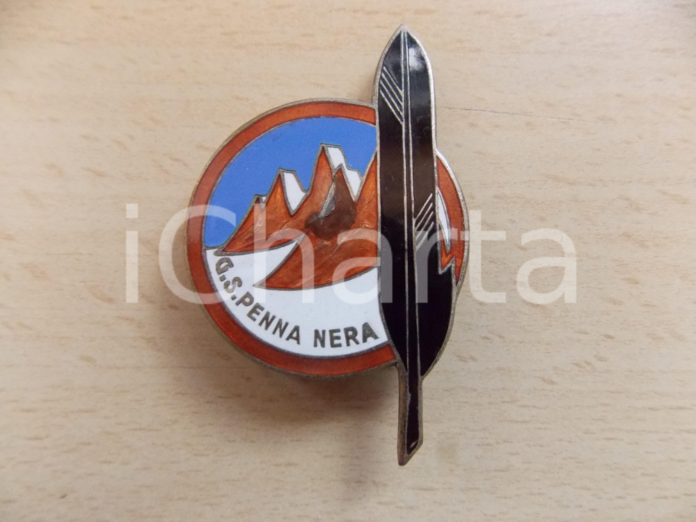 Opera d’arte autentica 1965 ca MADESIMO  CANALONE Sci club GS PENNA NERA Medaglia Diametro 3,5cm 1