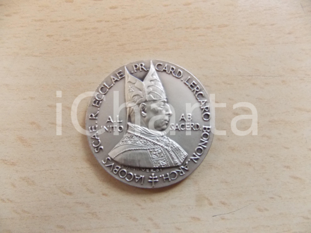 Opera d’arte autentica 1965 ca ARCIDIOCESI DI BOLOGNA Cardinal Giacomo LERCARO Moneta commemorativa 1