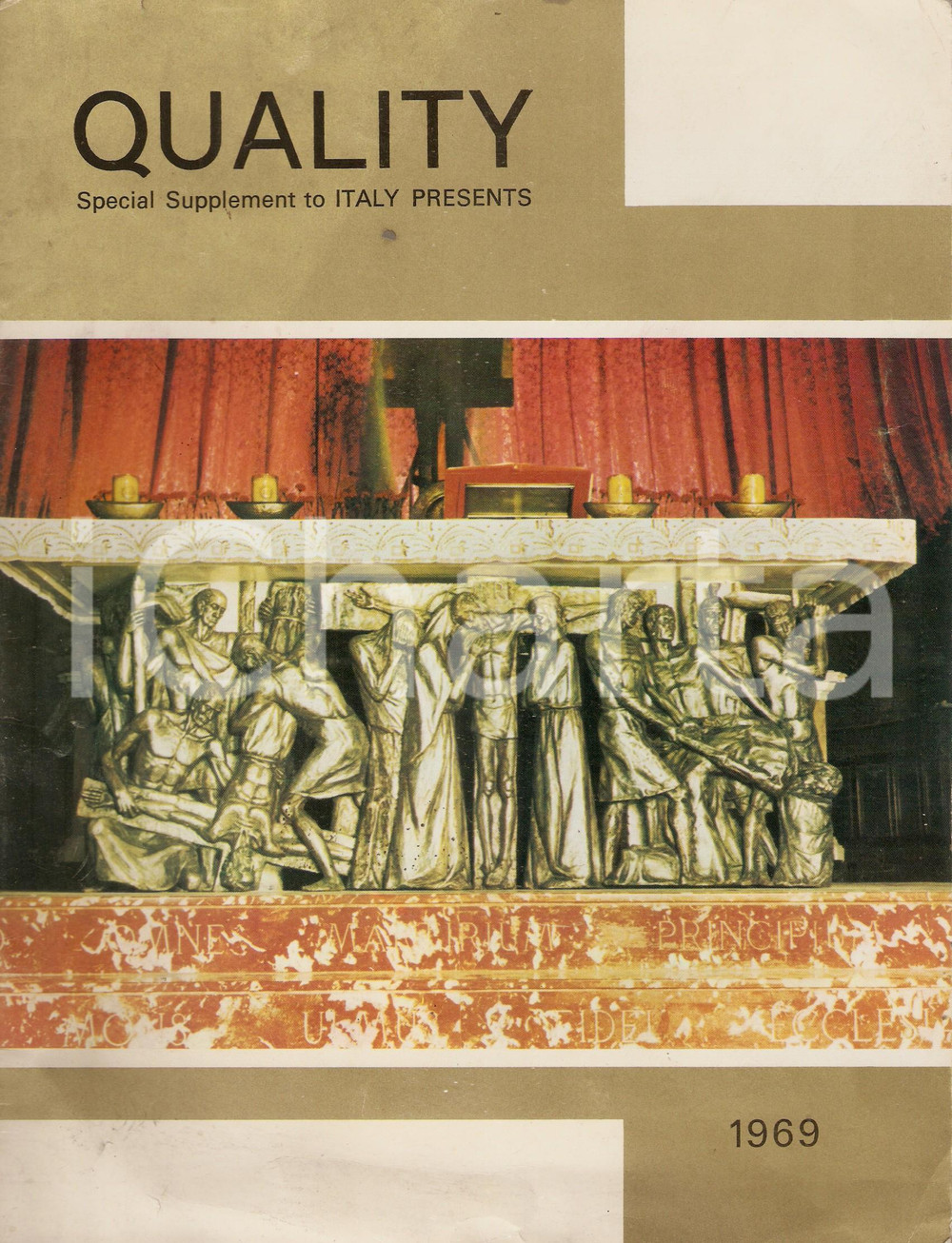 Giornale, rivista storica 1969 QUALITY Catalogo articoli religiosi Rivista 22x28 cm 1