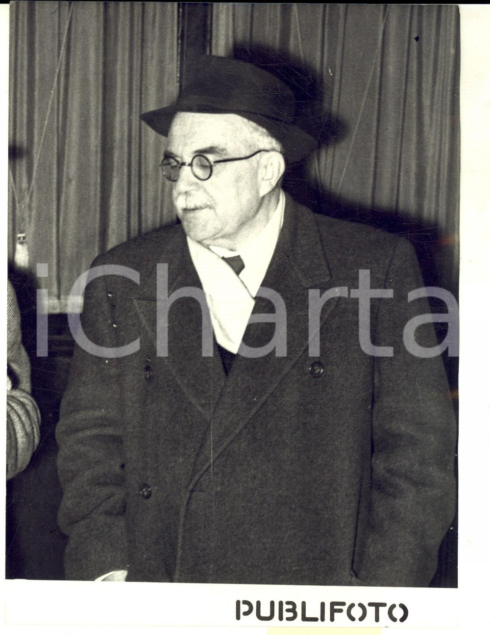 Fotografia d epoca originale 1953 ROMA Senatore Meuccio RUINI eletto presidente del Senato Foto 13x18 cm 1