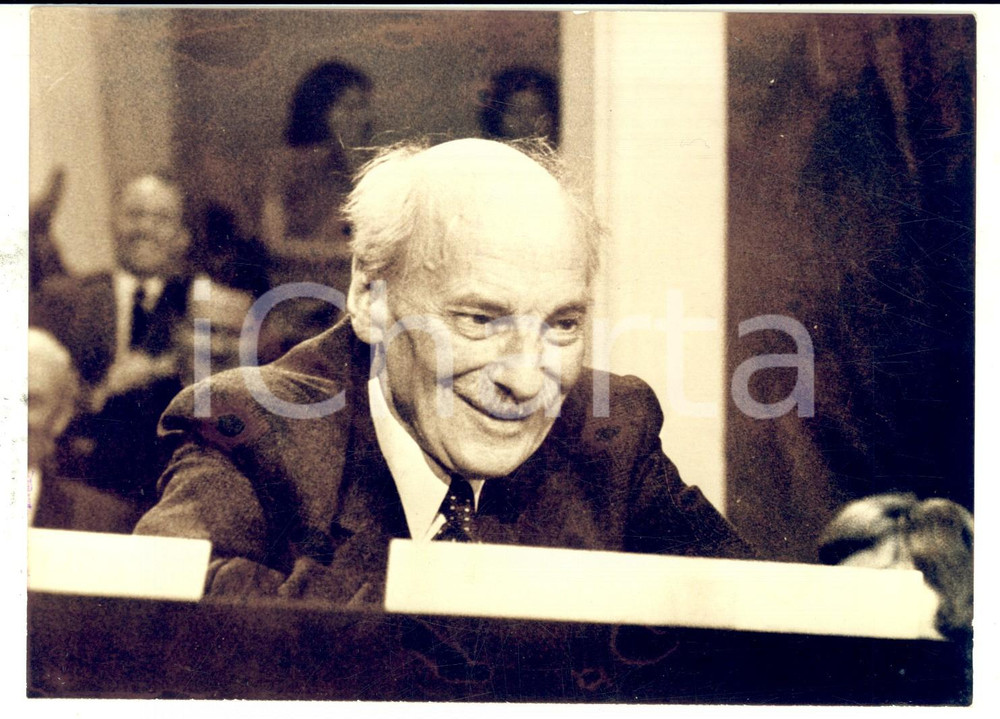 Fotografia d epoca originale 1963 LONDRA Lord Clement ATTLEE  al congresso del Partito Laburista Foto 18x13 1