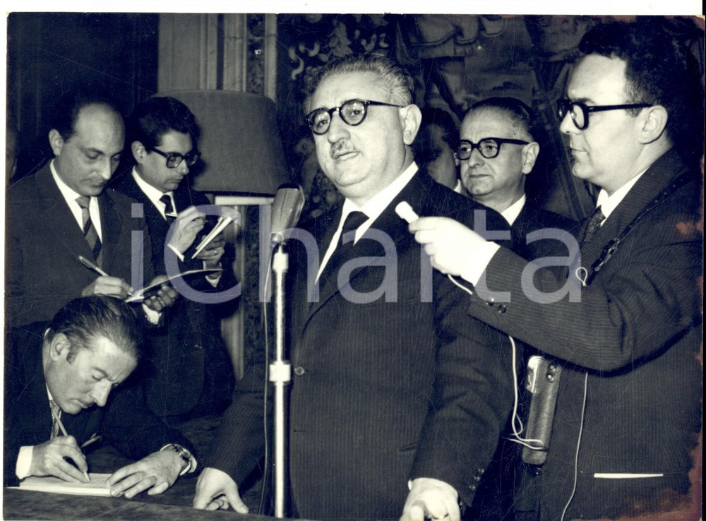 Fotografia d epoca originale 1959 ROMA CRISI DI GOVERNO Giovanni LEONE al Quirinale per le consultazioni Foto 1