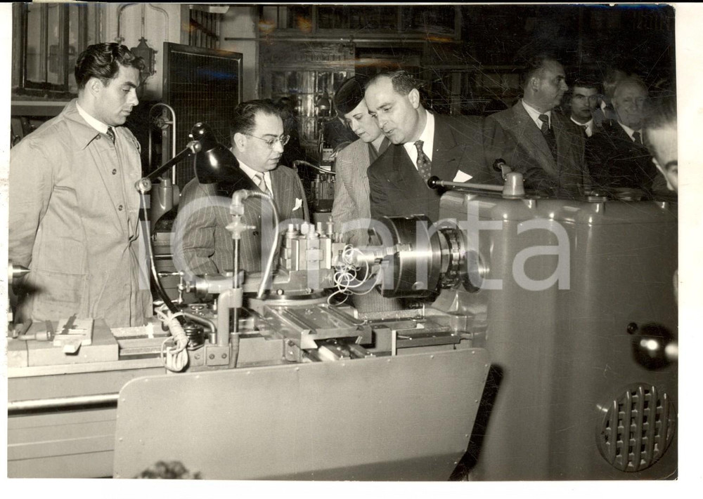 Fotografia d epoca originale 1953 GENOVA Umberto DELLE FAVE inaugura centro istruttori Scuola di CALCINARA 1