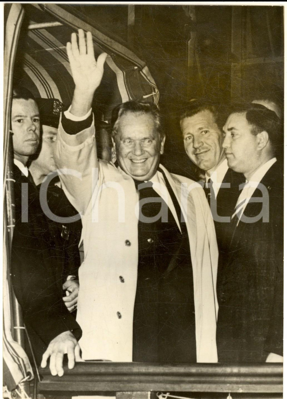Fotografia d epoca originale 1960 NEW YORK Maresciallo TITO in partenza dopo l Assemblea Generale dell ONU 1