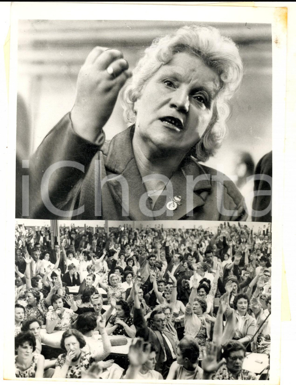 Fotografia d epoca originale 1962 CRICLEWOOD SMITHS MOTOR ACCESSORIES Emily GARVEY and the strikers Photo 1