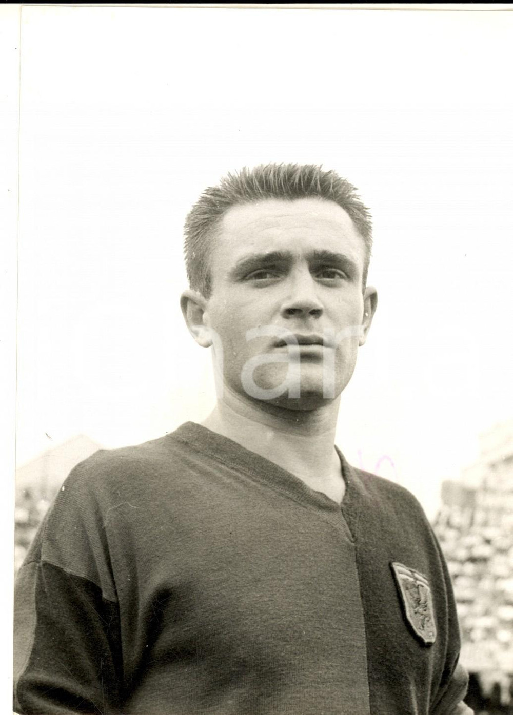 Fotografia d epoca originale 1959 CALCIO SERIE A GENOA Ritratto di Rino CARLINI Fotografia 13x18 cm 1