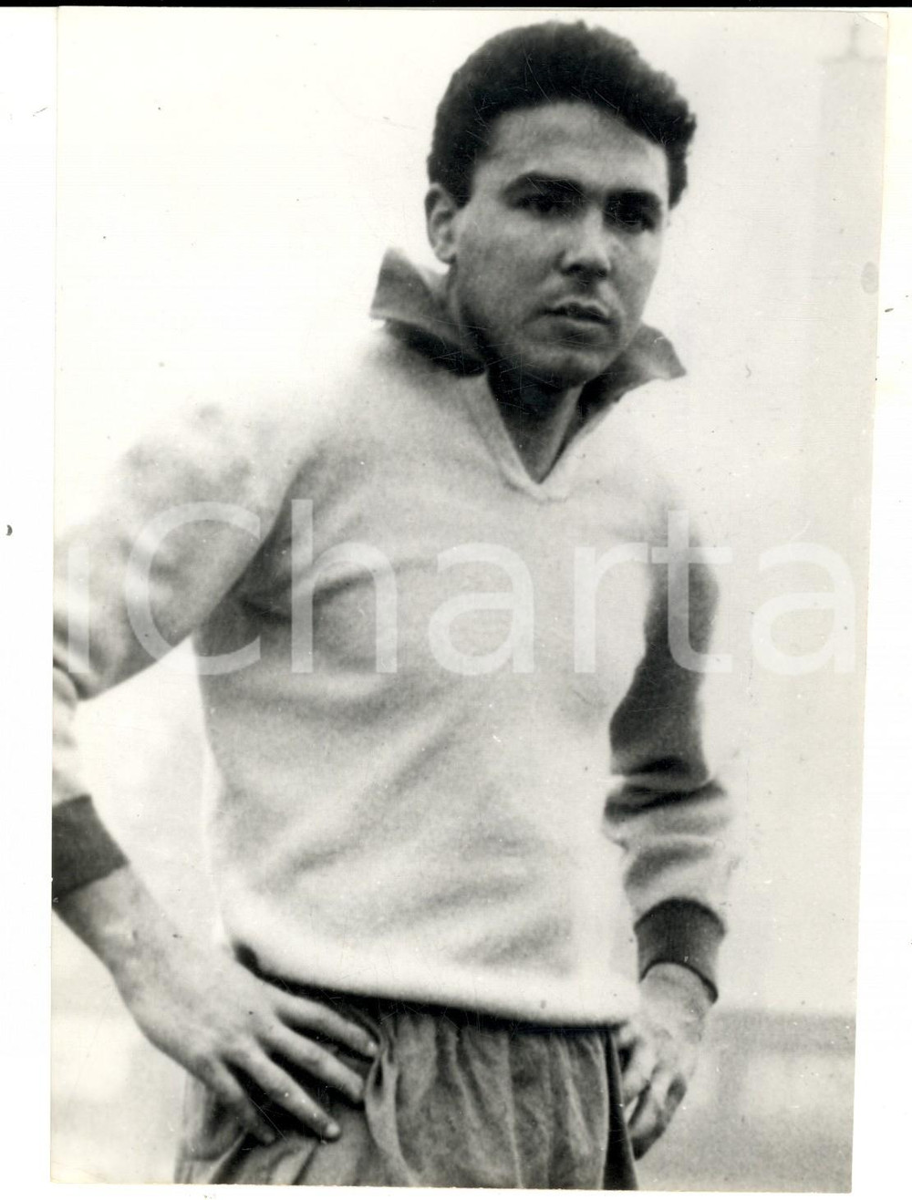 Fotografia d epoca originale 1964 CALCIO SERIE A Ritratto del giocatore CINESINHO Fotografia 13x18 cm 1